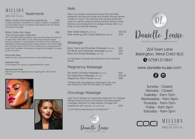 treatment menu